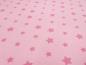 Preview: Stoff Baumwolle Jersey Sterne rosa pink Kinderstoff Kleiderstoff