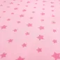 Preview: Stoff Baumwolle Jersey Sterne rosa pink Kinderstoff Kleiderstoff