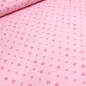 Preview: Stoff Baumwolle Jersey Sterne rosa pink Kinderstoff Kleiderstoff