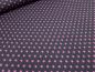 Preview: Stoff Baumwolle Jersey mit Sterne Design grau rosa Kinderstoff Kleiderstoff
