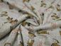 Preview: Fabric sweatshirt fabric with alpine fleece offside with deer fawn design gray melange brown colorful children's fabric clothing fabric hoodie fabric
