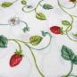 Preview: Fabric decoration fabric strawberries tendrils design white green red pocket fabric tablecloth fabric patchwork fabric cushion cover fabric