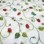 Preview: Fabric decoration fabric strawberries tendrils design white green red pocket fabric tablecloth fabric patchwork fabric cushion cover fabric
