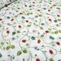 Preview: Fabric decoration fabric strawberries tendrils design white green red pocket fabric tablecloth fabric patchwork fabric cushion cover fabric
