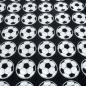 Preview: Cotton poplin fabric with black and white soccer ball design clothing fabric children's fabric cecorative fabric
