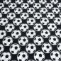 Preview: Cotton poplin fabric with black and white soccer ball design clothing fabric children's fabric cecorative fabric