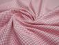 Preview: Stoff Baumwolle 2 mm Zefir Karo rosa weiß kariert Kleiderstoff Kinderstoff Dekostoff