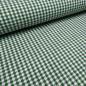 Preview: Fabric 100% cotton 2 mm Zefir checkered fir dark green white checkered dress fabric decorative fabric traditional costume fabric