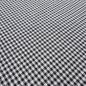 Preview: Stoff Baumwolle Zefir Karo 2 mm in schwarz weiß Kleiderstoff Dekostoff Blusenstoff