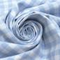 Preview: Fabric cotton Zefir check 1 cm light blue white check dress fabric decorative fabric blouse fabric