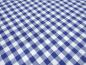 Preview: Stoff 100% Baumwolle Zefir Karo 1 cm blau weiß kariert Kleiderstoff Dekostoff Blusenstoff