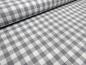 Preview: Fabric 100% cotton Zefir check 1 cm gray white plaid dress fabric decorative fabric blouse fabric