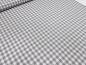 Preview: Fabric 100% cotton Zefir check 1 cm gray white plaid dress fabric decorative fabric blouse fabric