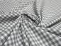 Preview: Fabric 100% cotton Zefir 5 mm check white light gray plaid dress fabric decoration fabric