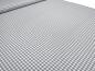 Preview: Fabric 100% cotton Zefir 5 mm check white light gray plaid dress fabric decoration fabric