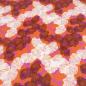 Preview: Fabric viscose jersey flower design orange white brown purple dress fabric children's fabric