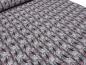 Preview: Stoff Baumwolle French Terry Sweatshirtstoff Federn Design grau rosa coralle weiß schwarz Kleiderstoff Kinderstoff