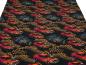 Preview: Stoff Baumwolle Jersey mit einem Motorshow Rennwagen Autos Oldtimer Design schwarz orange rot bunt Kinderstoff Kleiderstoff