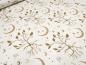 Preview: Fabric cotton jersey in boho leaves style trees moon stars design beige sand brown children's fabric dress fabric