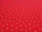 Preview: Stoff Baumwolle Jersey Panel 65 cm x 145 cm Hase Hanna Herzen Ballon Pünktchen Design weiss rot braun Kinderstoff Kleiderstoff
