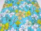 Preview: Fabric cotton jersey Flowers floral pattern turquoise white yellow colorful dress fabric children's fabric