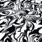 Preview: Fabric cotton jersey abstract marbling design black white dress fabric children's fabric