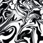 Preview: Fabric cotton jersey abstract marbling design black white dress fabric children's fabric
