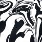 Preview: Fabric cotton jersey abstract marbling design black white dress fabric children's fabric