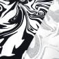 Preview: Fabric cotton jersey abstract marbling design black white dress fabric children's fabric