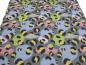 Preview: Fabric Softshell Funky Leo Design gray multicolor colorful water repellent jacket fabric coat fabric outdoor fabric