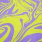 Preview: Fabric cotton jersey abstract marbling design lilac neon yellow dress fabric kids fabric