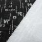 Preview: Stoff Baumwolle leichter Sweatshirtstoff Black Matrix schwarz hellgrau Kinderstoff Kleiderstoff