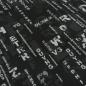Preview: Stoff Baumwolle leichter Sweatshirtstoff Black Matrix schwarz hellgrau Kinderstoff Kleiderstoff