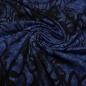 Preview: Stoff Baumwolle French Terry Sweatshirtstoff Graffiti jeans blau schwarz Kleiderstoff Kinderstoff