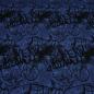 Preview: Stoff Baumwolle French Terry Sweatshirtstoff Graffiti jeans blau schwarz Kleiderstoff Kinderstoff