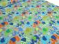 Preview: Fabric jersey cotton elephants flowers hearts design gray colorful children's fabric dress fabric