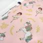 Preview: Stoff Baumwolle Jersey pretty Ballerina Einhorn Herzberührt rosa weiß bunt Kinderstoff Kleiderstoff