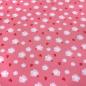 Preview: Fabric cotton jersey "Happy be pink" clouds hearts pink pink red white children's fabric dress fabric by the meter