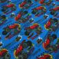Preview: Fabric Cotton French Terry Sweatshirt Fabric Monster Trucks Offroad Blue Red Yellow Black Gray Multicolor Clothing Fabric Children's Fabric