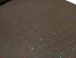 Preview: Fabric alpine fleece sweatshirt fabric with glitter stars stars design brown taupé multicolor colorful dress fabric children's fabric hoodie fabric