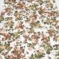 Preview: Stoff Baumwolle Stretch abstrakt Blumenmuster Camuflage Design weiß rosa grün braun Kleiderstoff Hosenstoff Kostümstoff