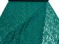 Preview: Stoff Stretch Spitze Spitzenstoff mit Blumenmuster petrol grün Kleiderstoff