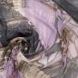 Preview: Fabric blouse fabric chiffon bark abstract design lilac gray brown beige ecrú dress fabric