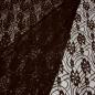 Preview: Stoff Bi-Stretch Spitze Spitzenstoff mit Blumenmuster braun Kleiderstoff
