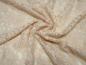 Preview: Stoff Stretch Spitze Spitzenstoff Blumen Rosen Ranken Design beige sand Kleiderstoff