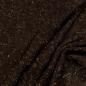 Preview: Fabric chunky knit fabric with cable pattern and lurex thread brown gold shiny dress fabric sweater fabric