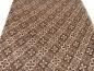 Preview: Stoff Chiffon Blusenstoff retro vintage Blumen Design braun beige Kleiderstoff