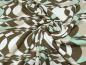 Preview: Fabric viscose jersey with bristles retro vintage design ecrú brown beige mint green dress fabric