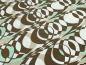 Preview: Fabric viscose jersey with bristles retro vintage design ecrú brown beige mint green dress fabric