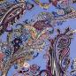 Preview: Fabric viscose jersey with paisley design jeans blue colorful printed dress fabric children's fabric